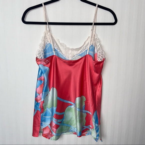 Natori Private Luxuries Lace Trim Floral Lingerie Cami Small - Picture 6 of 7